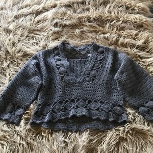 Knitted & Knotted grey sweater size medium